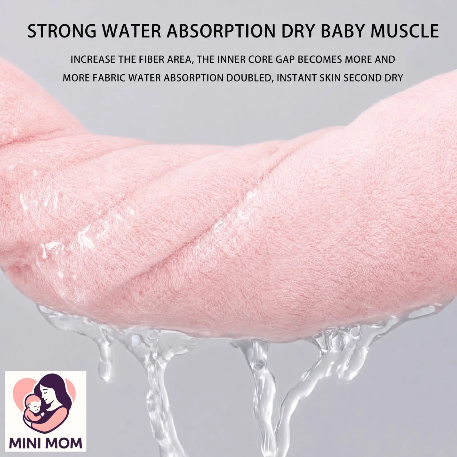 Premium Hooded Baby Bath Towel- Soft & Ultra Absorbent