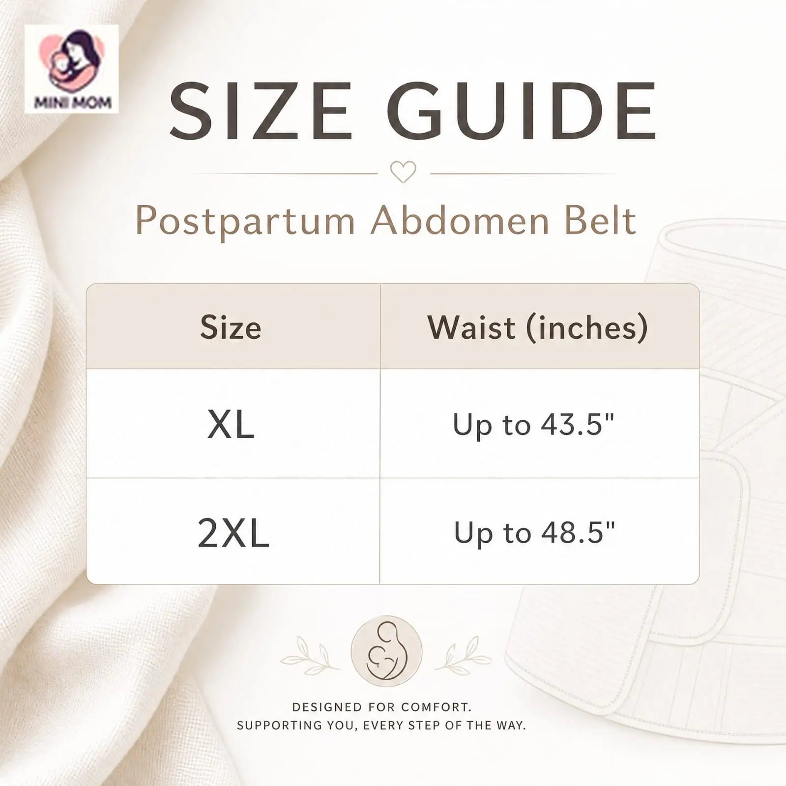 Postpartum Belly Band Support Recovery after C-Section, Natural Birth