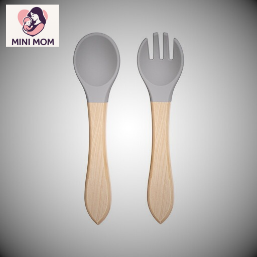 Wooden Handle Silicone Spoon