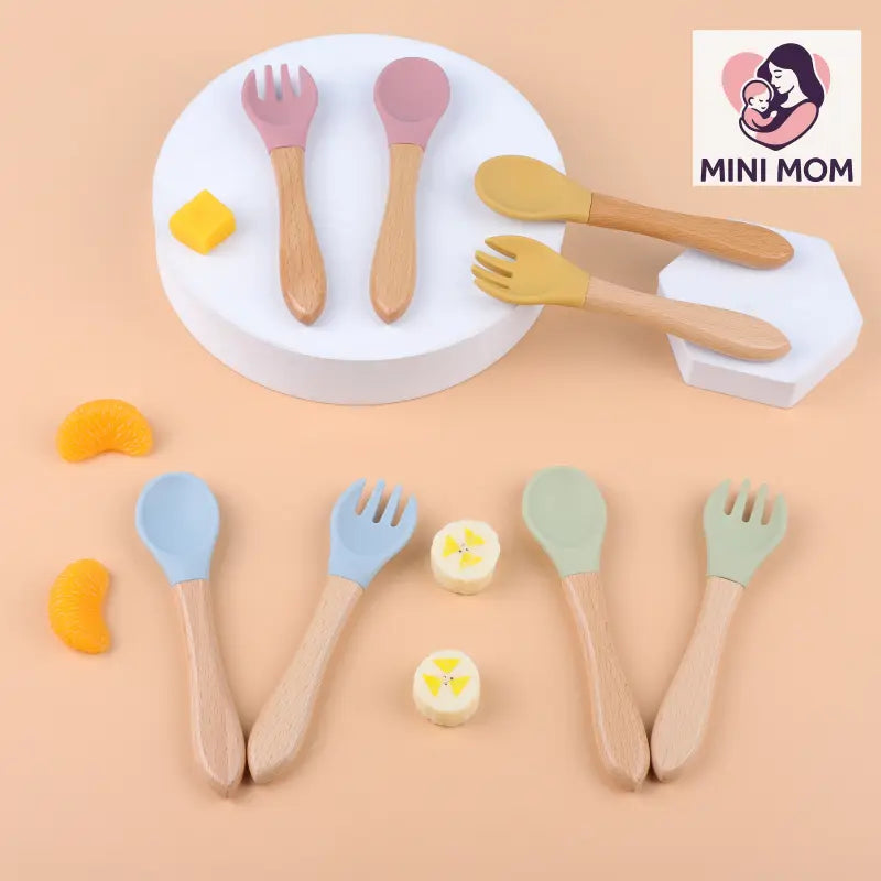 Wooden Handle Silicone Spoon