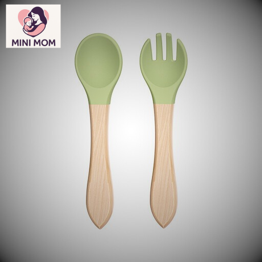 Wooden Handle Silicone Spoon
